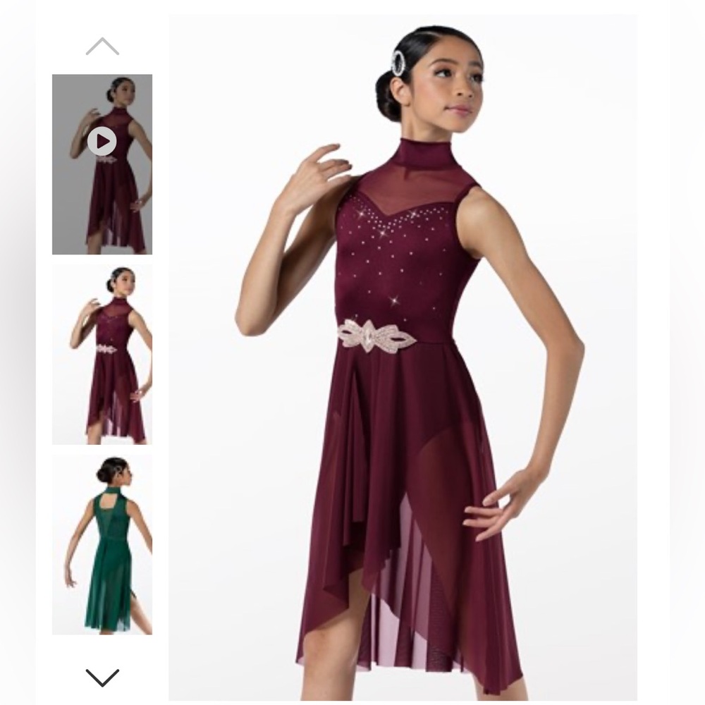 Weissman lyrical dance costume